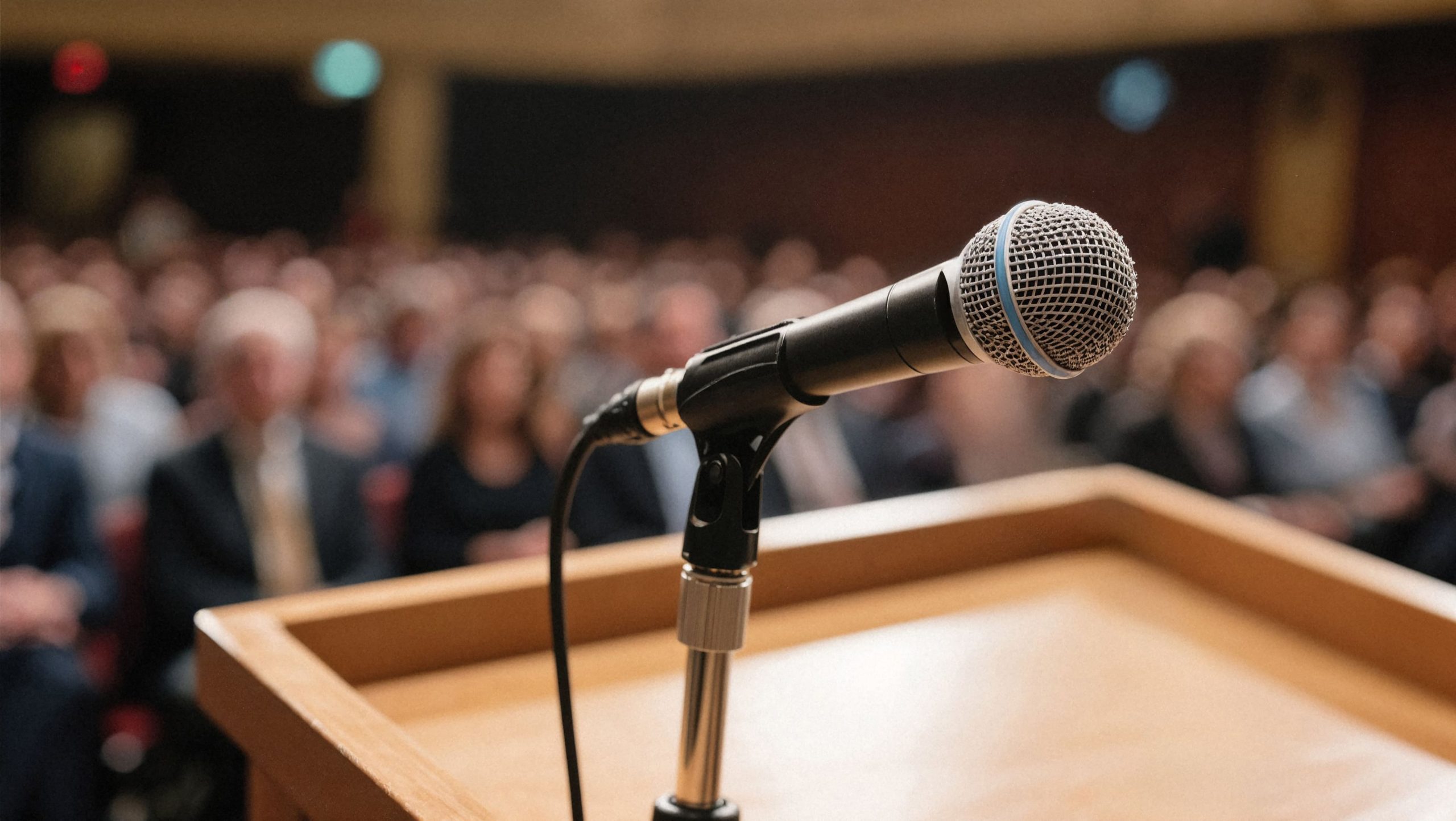 Microfono in conferenza stampa: il linguaggio istituzionale sotto osservazione globale durante le Olimpiadi